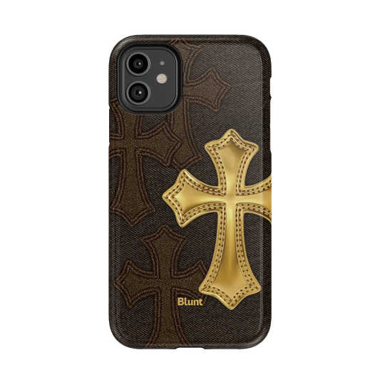 Gold Cross iPhone Case