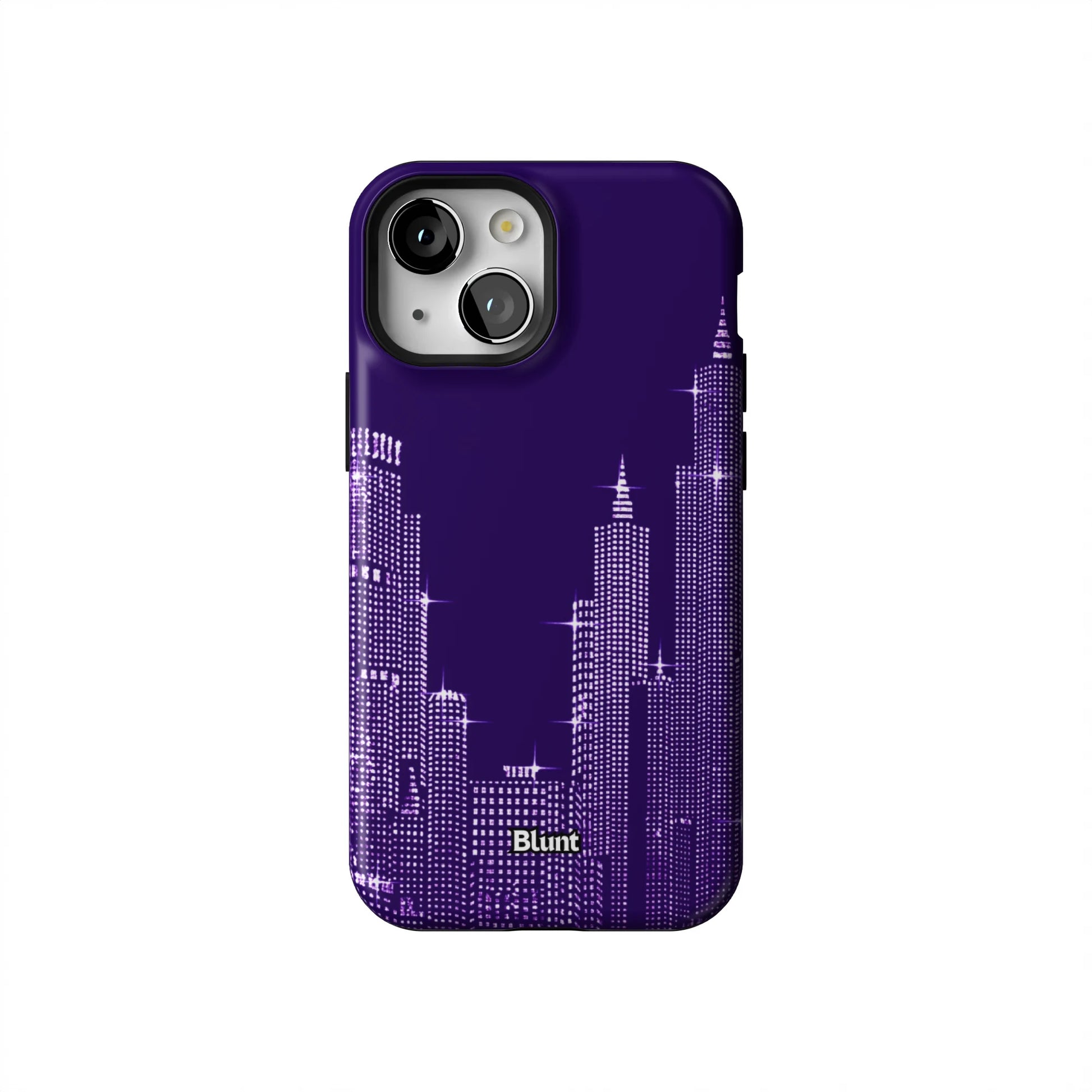 Purple-NYC--SKYELINE-iphone-case-iPhone 13 Mini-1