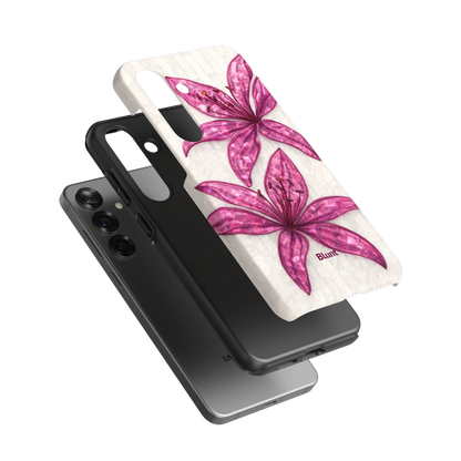 Purple-Floral-Luster-samsung-case-S25 Plus-3