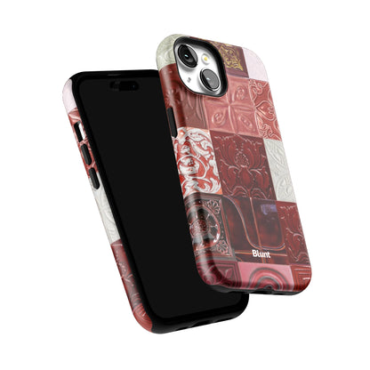 Checkered-Rouge-iphone-case-iPhone 15-5