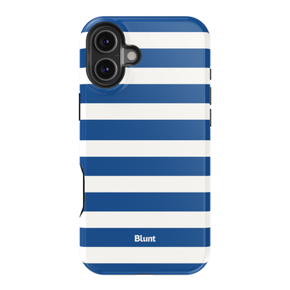 Navy Stripe iPhone Case