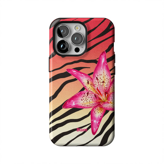 Striped-Lilly-iphone-case-iPhone 13 Pro-1