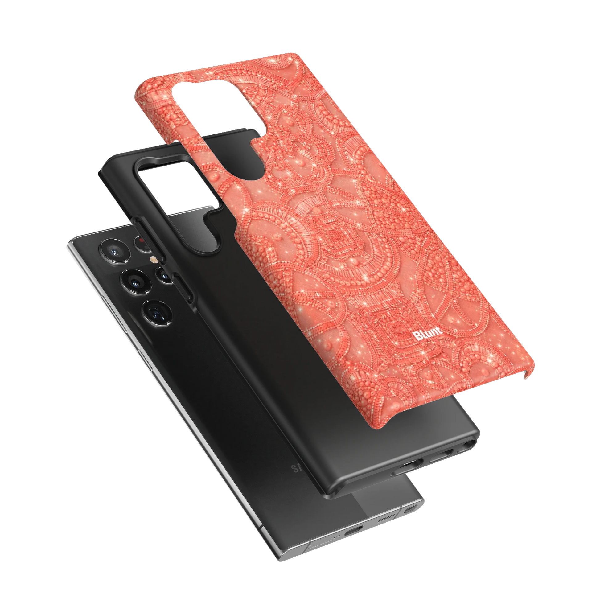 Coral-Glam-samsung-case-Galaxy S22 Ultra-3