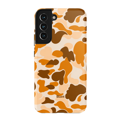 Orange Camo Samsung Case