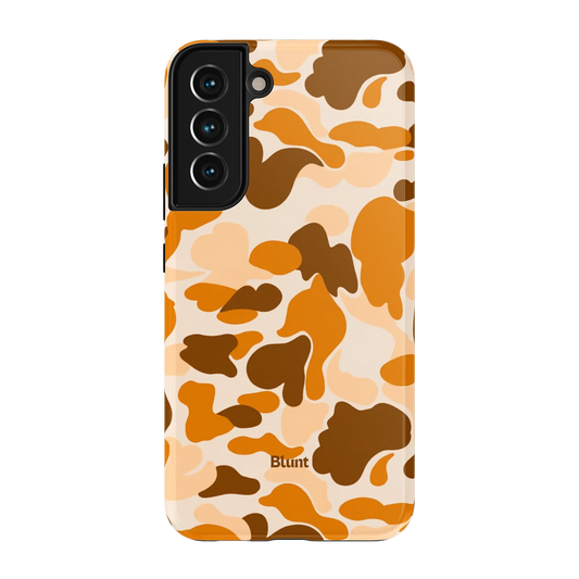 Orange Camo Samsung Case