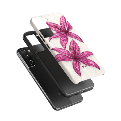 Purple-Floral-Luster-samsung-case-S22 Plus-3