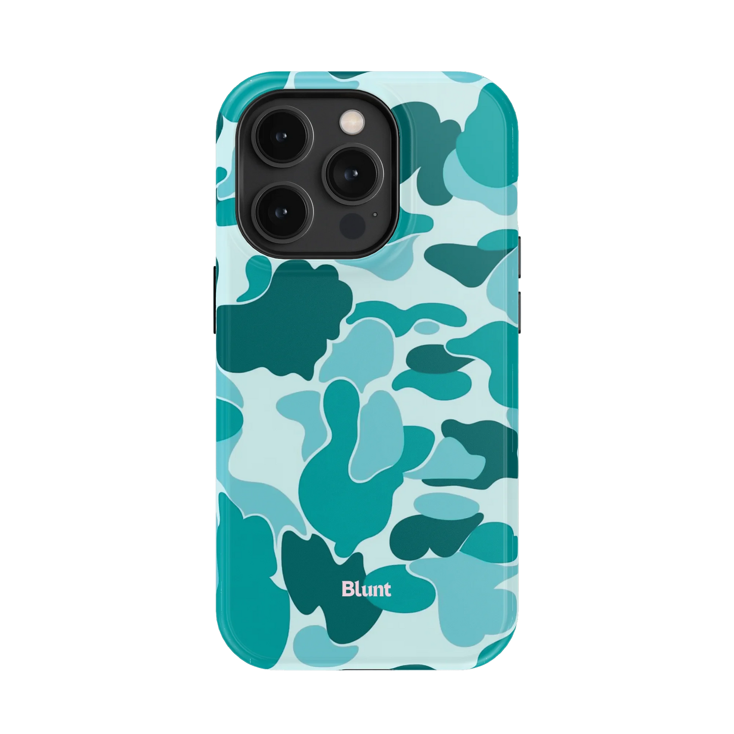 Aqua Camo iPhone Case