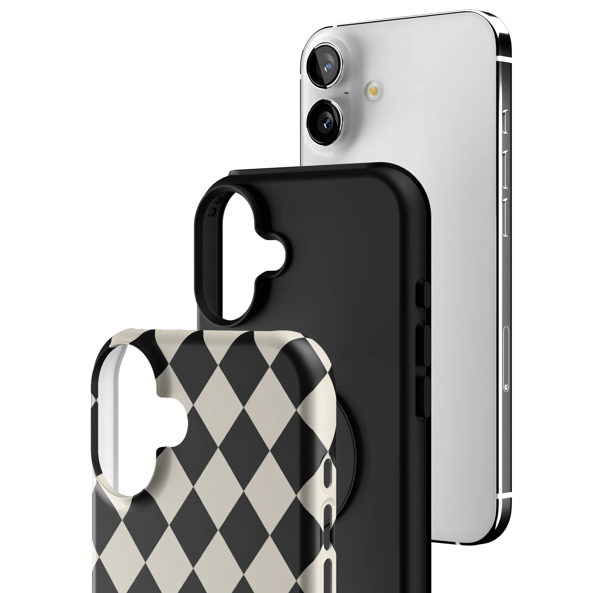 Argyle Noir iPhone Case gallery - Iphone_16_Mini_Air_Plus_3