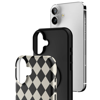 Argyle Noir iPhone Case gallery - Iphone_16_Mini_Air_Plus_3