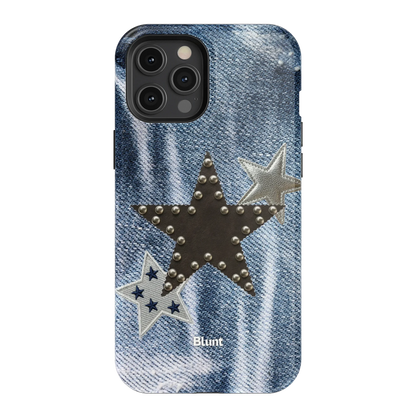 Denim Starstud iPhone Case