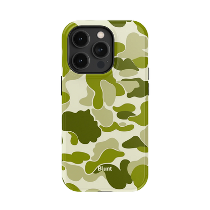 Lime Camo iPhone Case