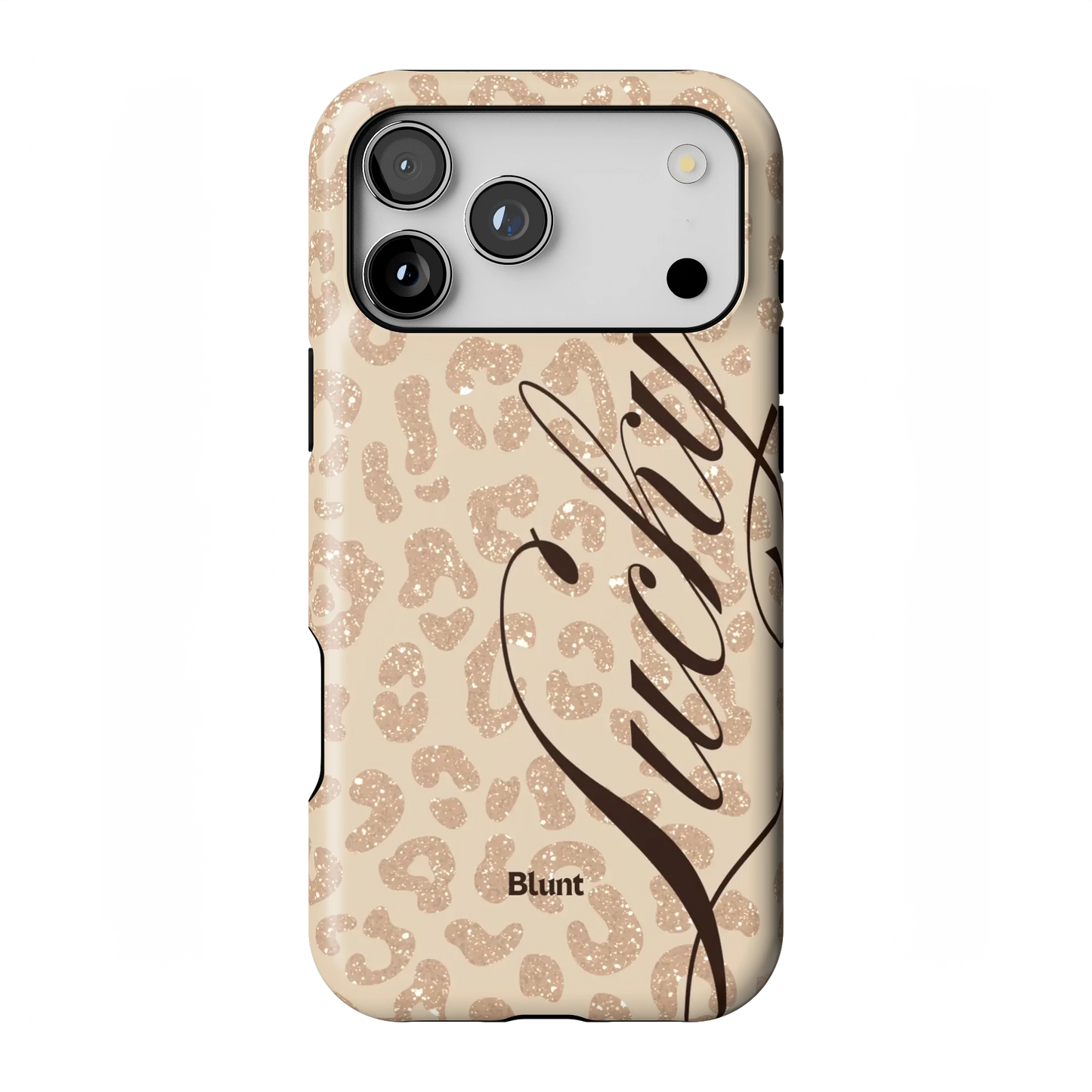 Cream Cheetah Lucky iPhone Case