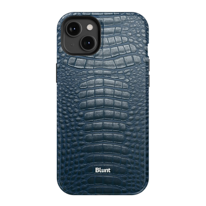 Navy Croc iPhone Case