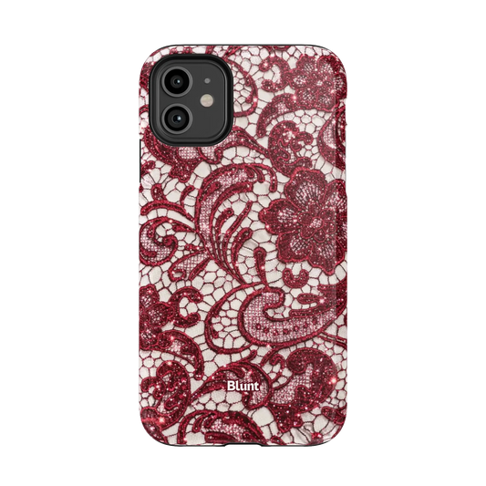 Crimson Lace iPhone Case