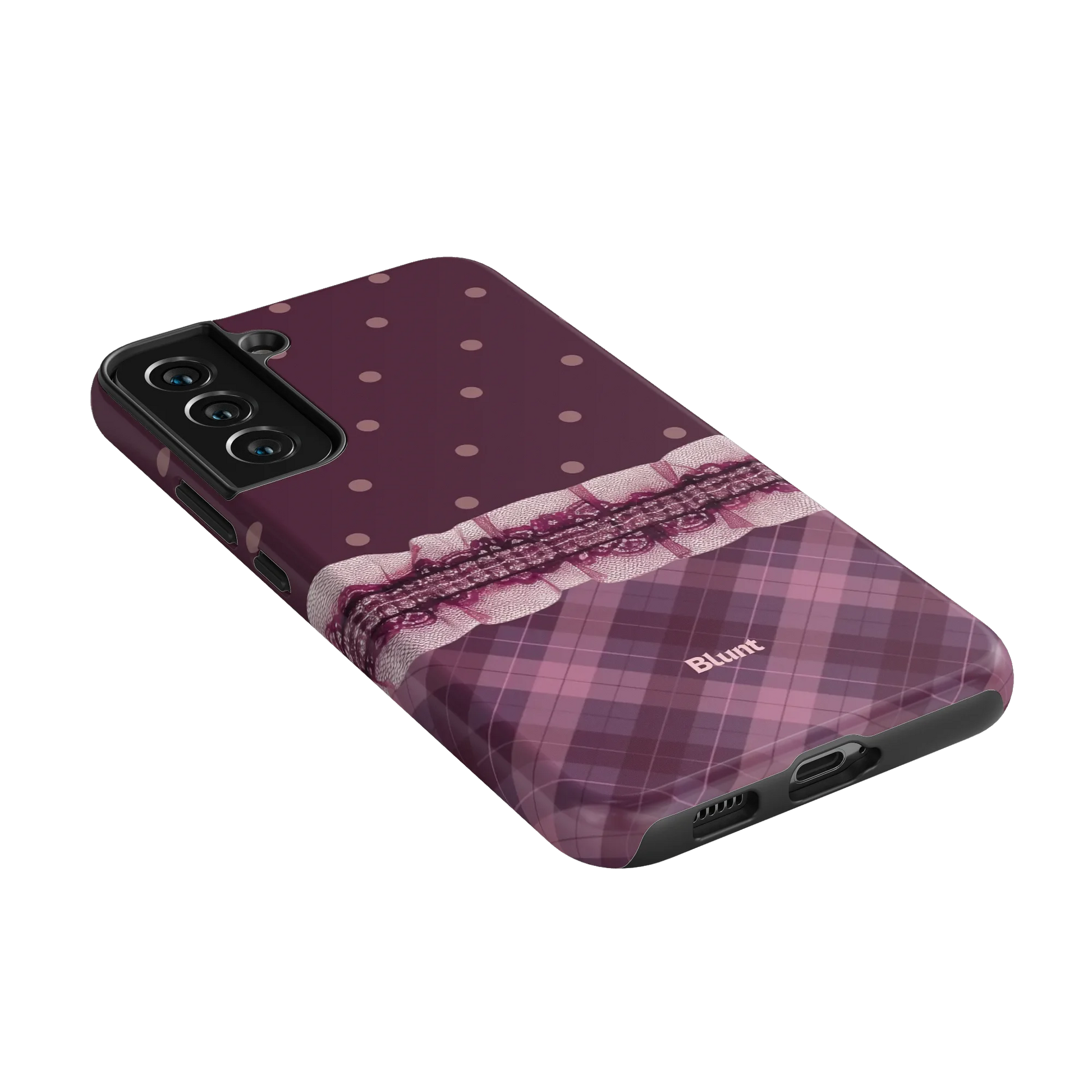 Lilac-Lattice-samsung-case-S22 Plus-2