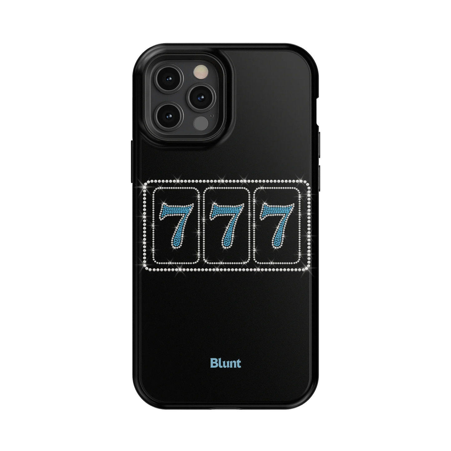 Blue Lucky 777 iPhone Case