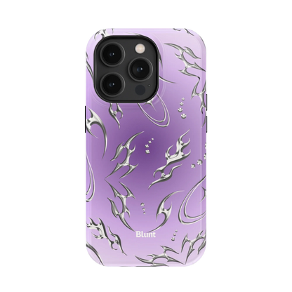 Purple Cyber iPhone Case