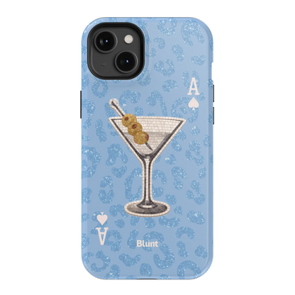 Blue Dirty Martini iPhone Case