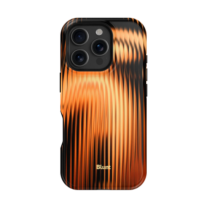 Copper Ripple iPhone Case