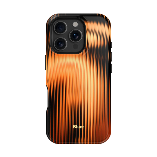 Copper Ripple iPhone Case