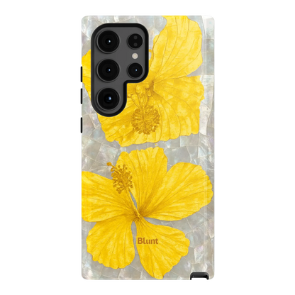 Yellow Coconut Bloom Samsung Case