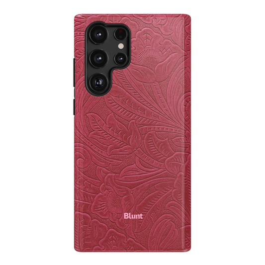 Mauve Leather Samsung Case