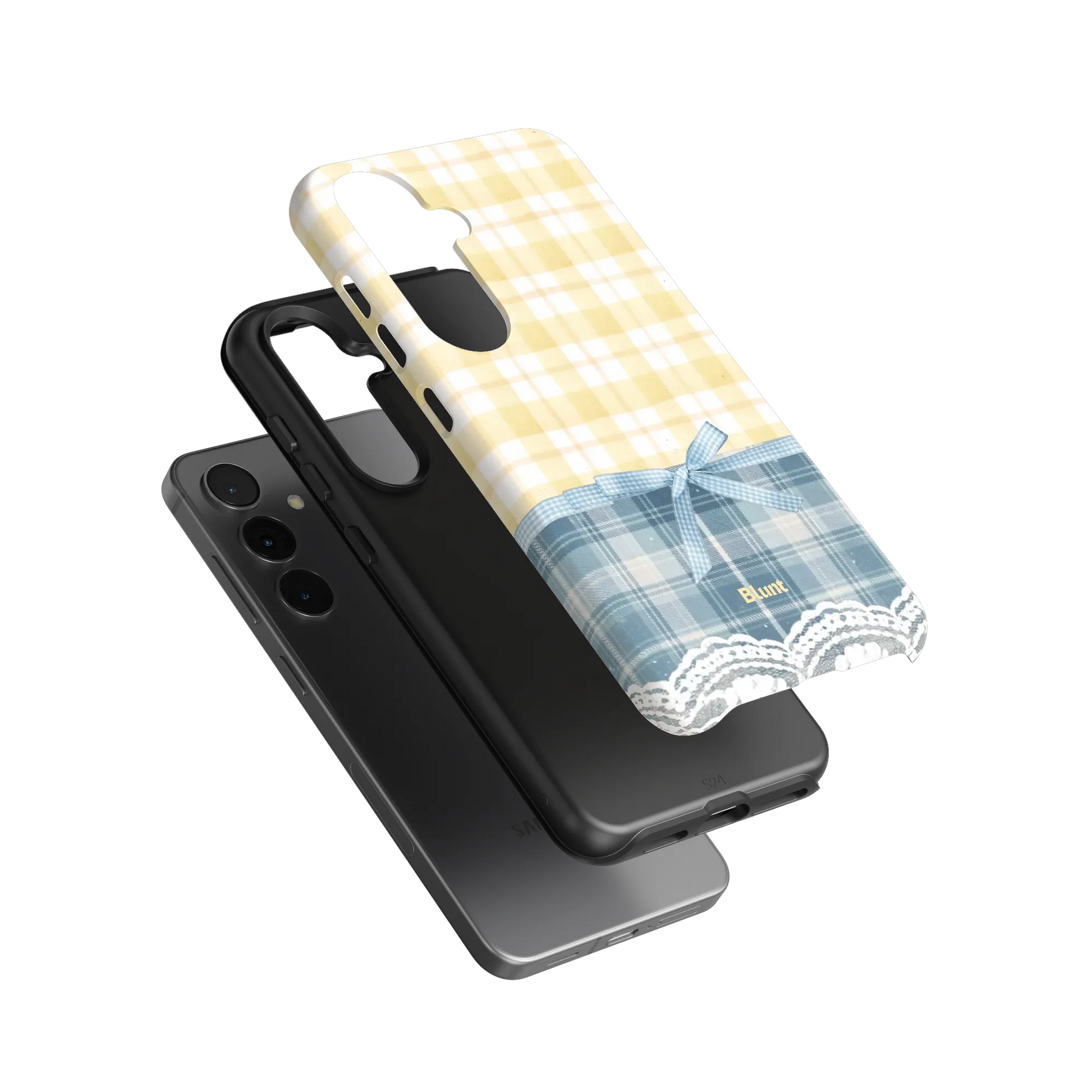 Blue-Lemonplaid-samsung-case-S24-3