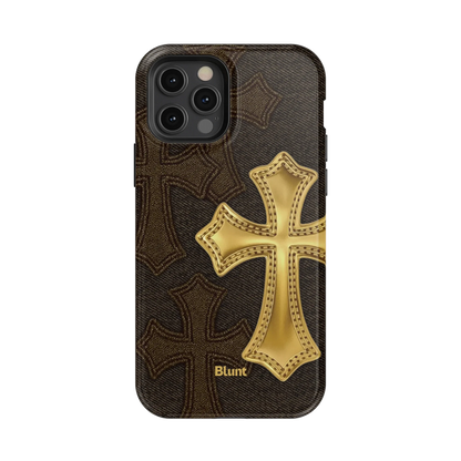 Gold Cross iPhone Case
