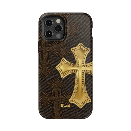 Gold Cross iPhone Case