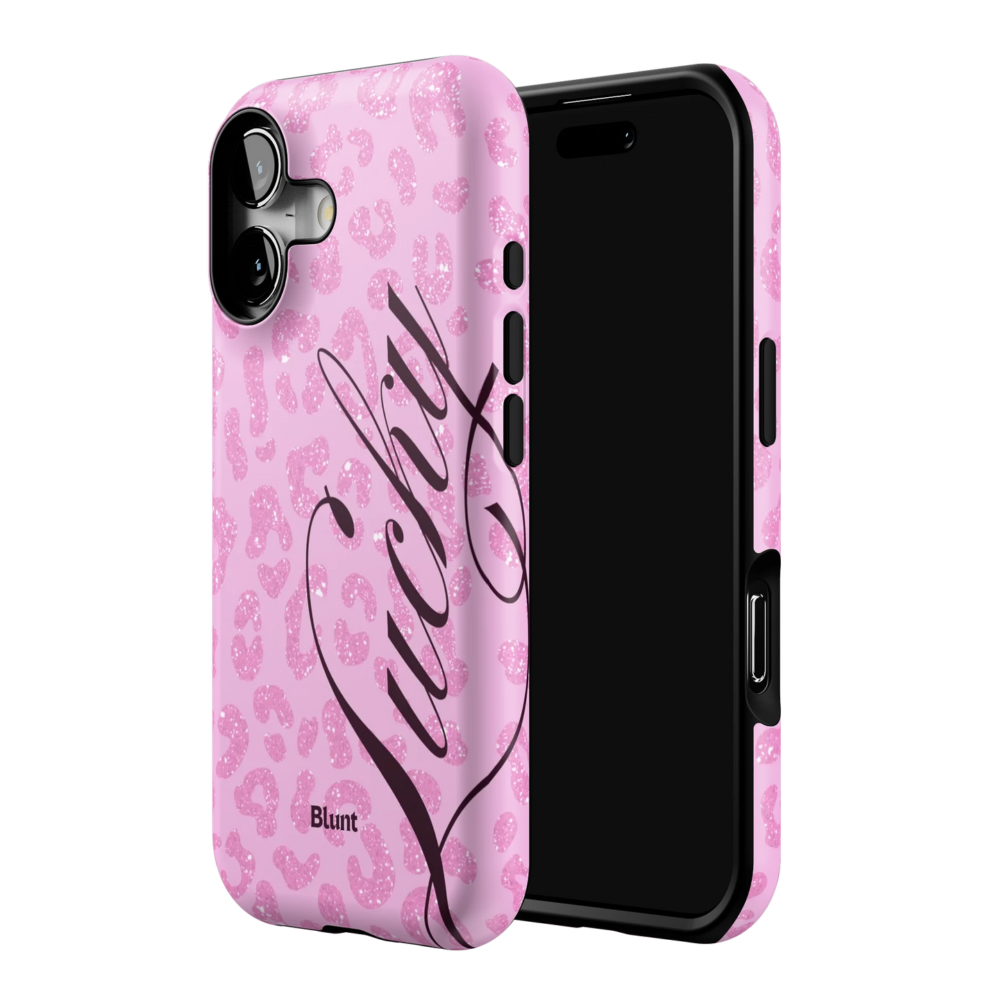 Pink Cheetah Lucky iPhone Case