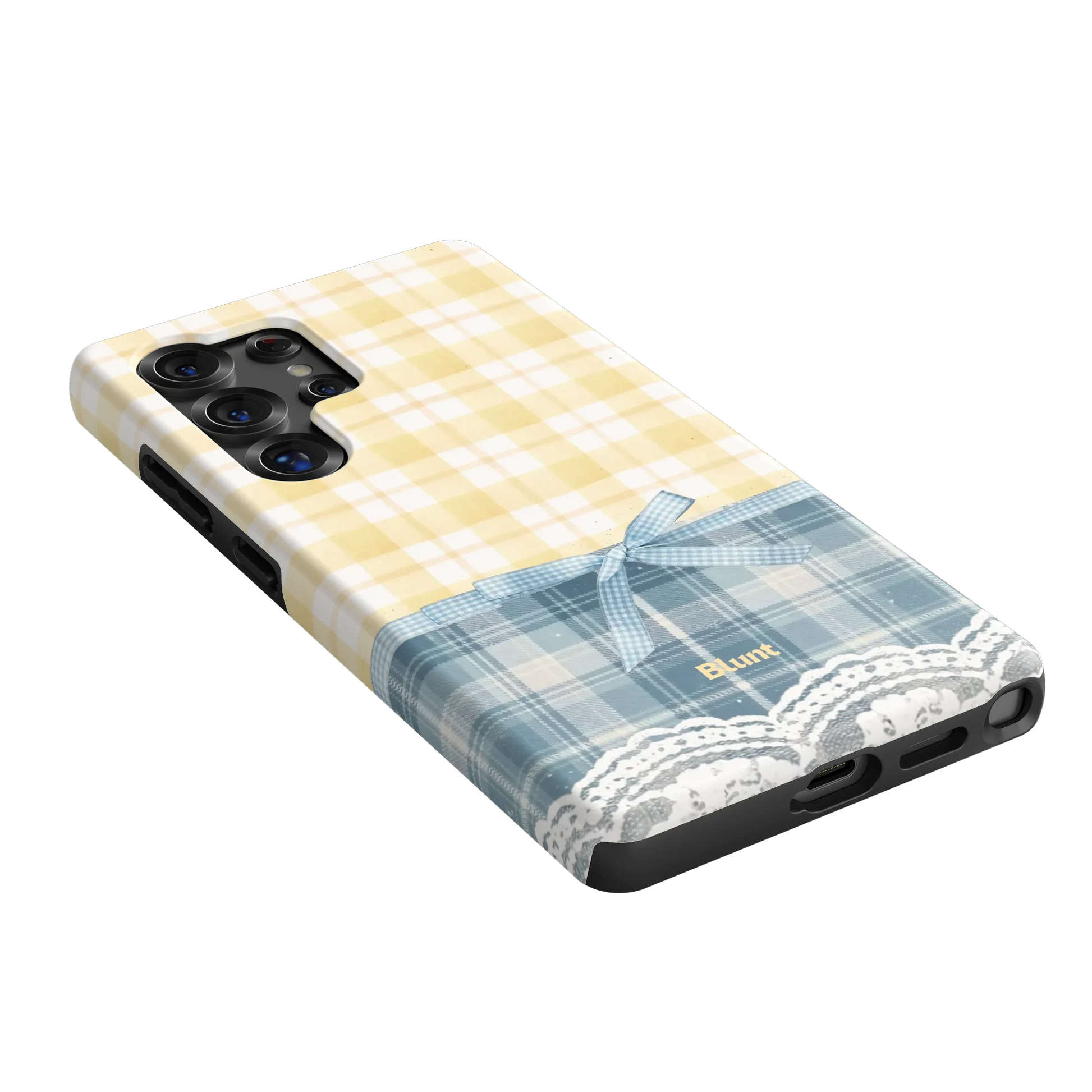 Blue-Lemonplaid-samsung-case-S25 Ultra-2