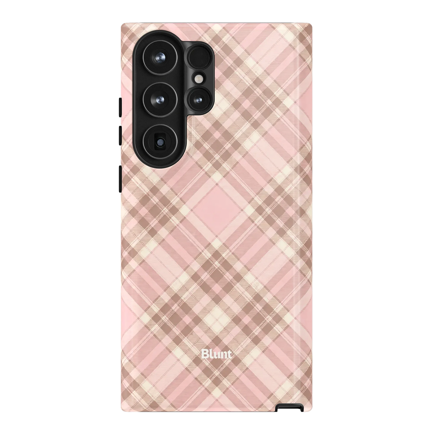 Blush Plaid Samsung Case