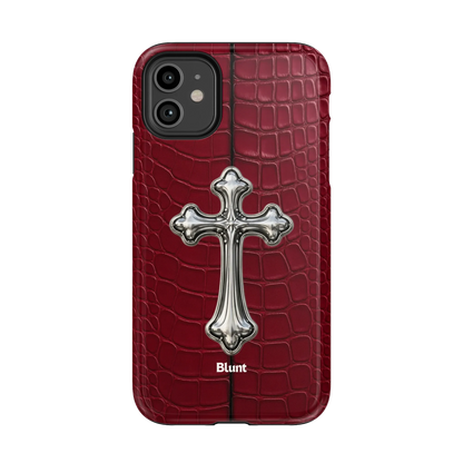 Crimson Crux iPhone Case