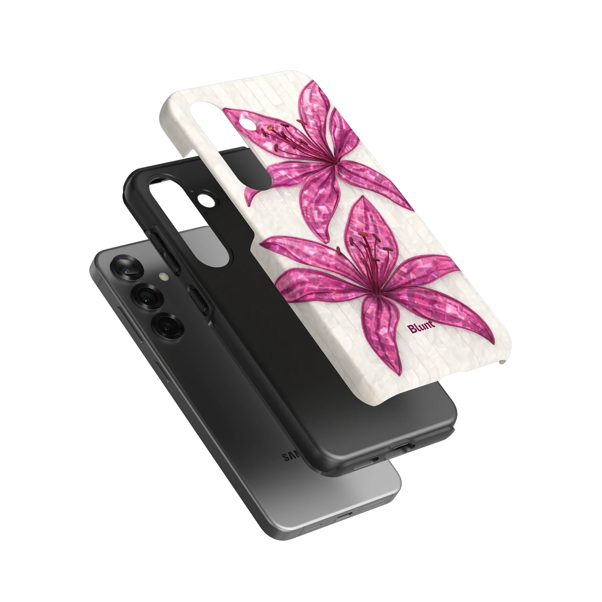 Purple-Floral-Luster-samsung-case-S25-3