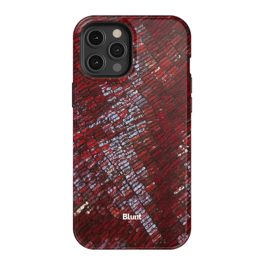 Crimson Scale iPhone Case