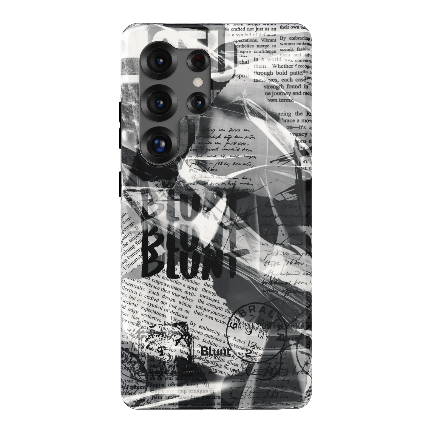 Black Love Letter Samsung Case