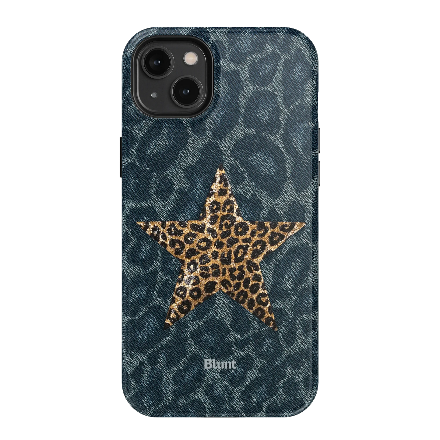 Denim Cheetah iPhone Case