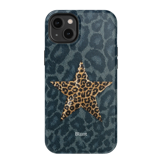 Denim Cheetah iPhone Case