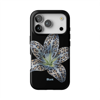Blue-Leopard-Bloom-iphone-case-iPhone 17 Pro-1