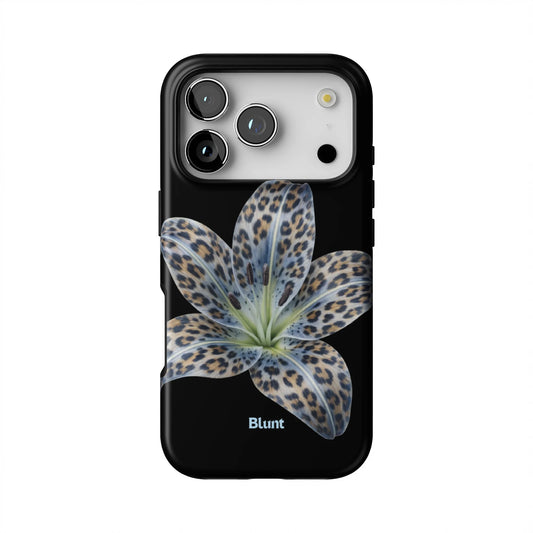 Blue-Leopard-Bloom-iphone-case-iPhone 17 Pro-1