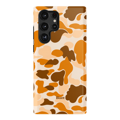 Orange Camo Samsung Case