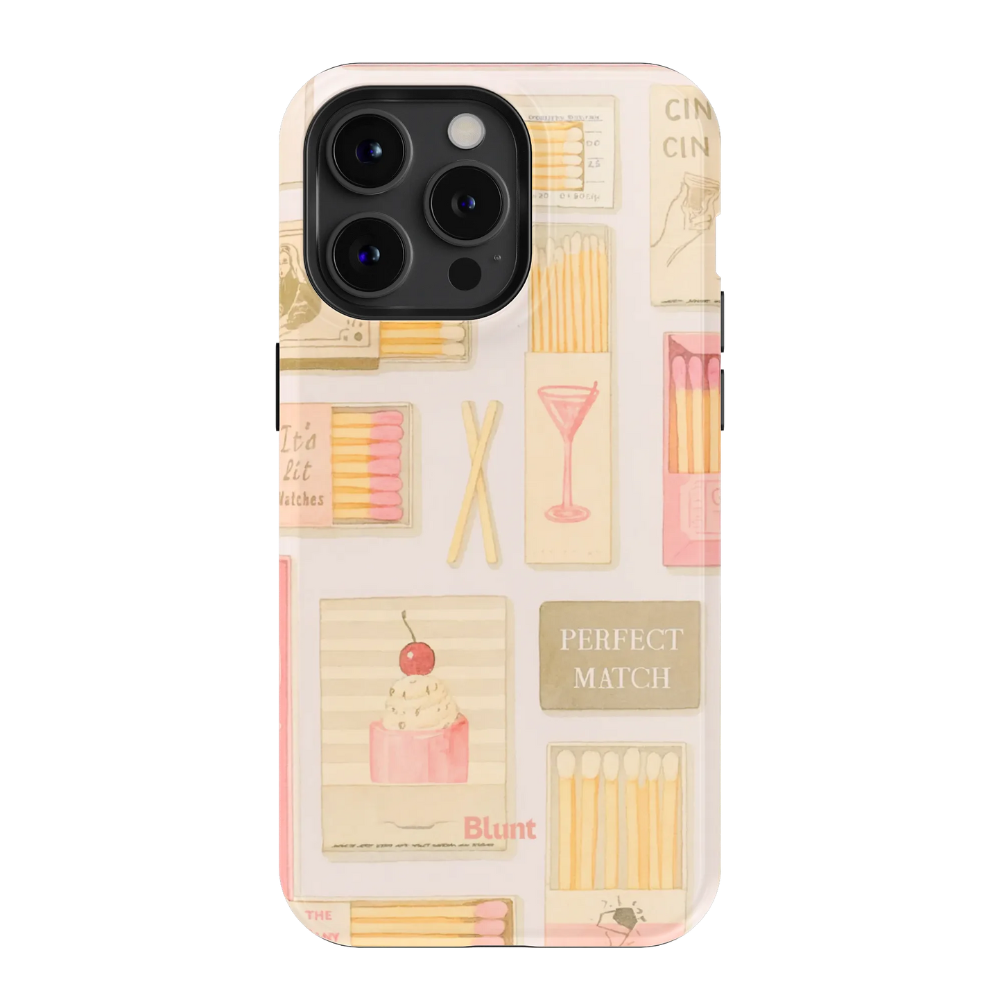 Pink Match iPhone Case