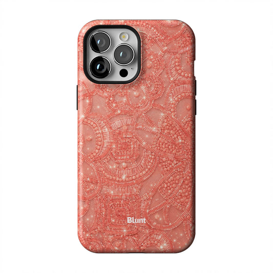 Coral-Glam-iphone-case-iPhone 13 Pro Max-1