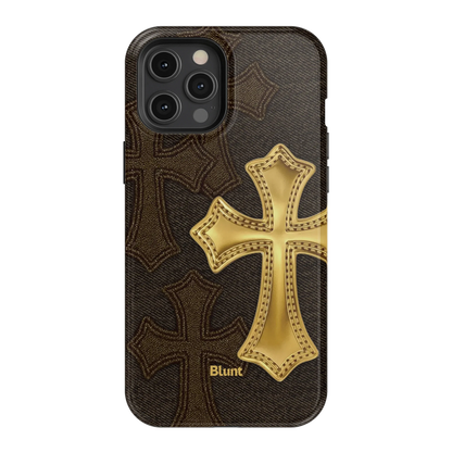Gold Cross iPhone Case