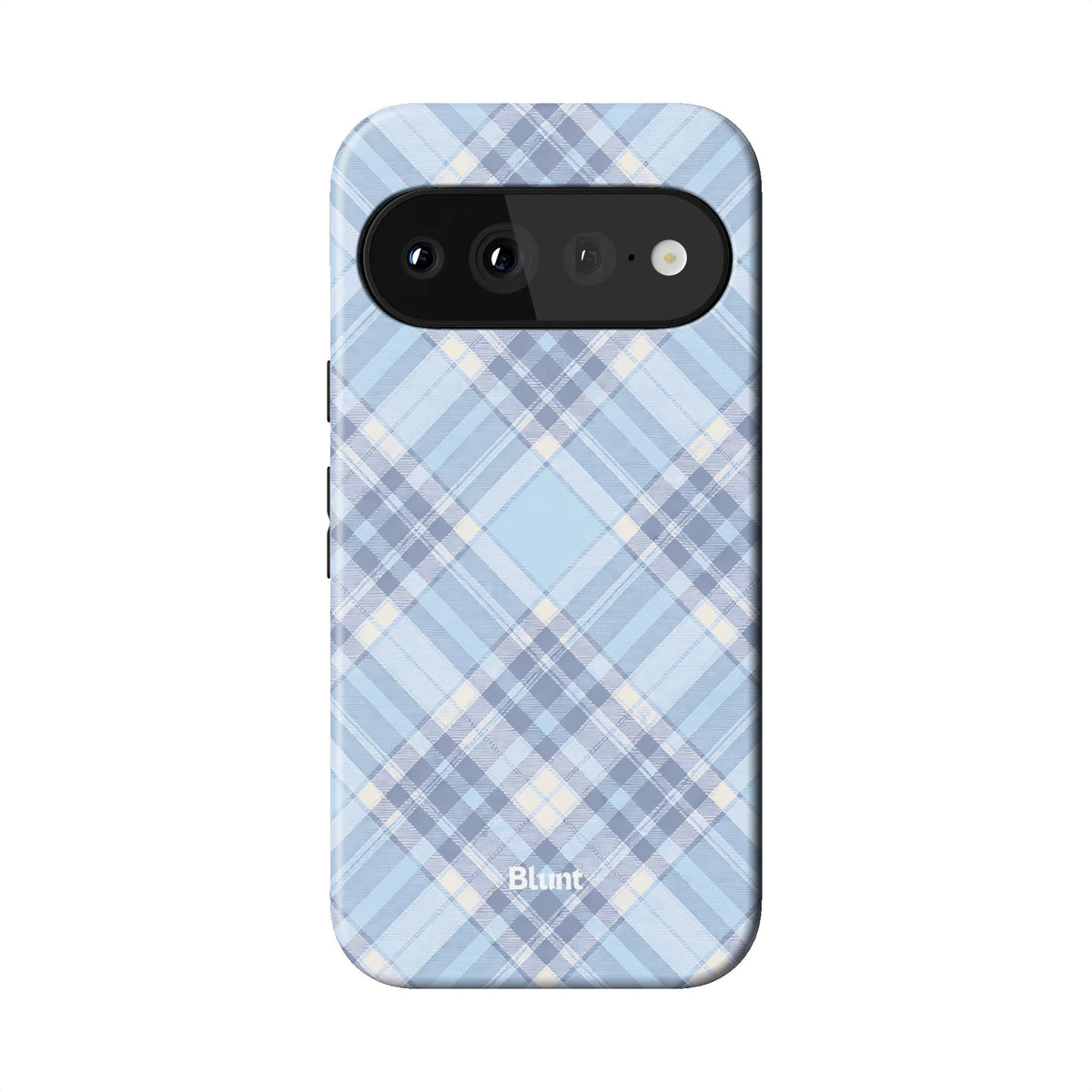 Baby Blue Plaid Pixel Case - Blunt Cases