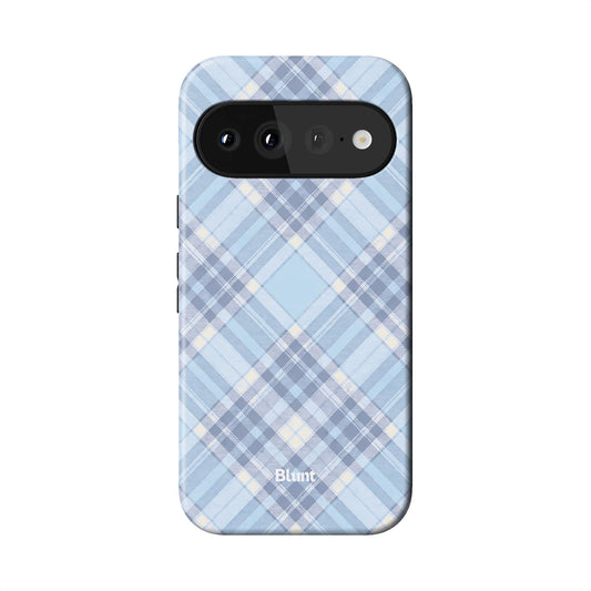 Baby Blue Plaid Pixel Case - Blunt Cases