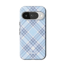 Baby Blue Plaid Pixel Case