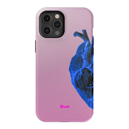 Anatomy Heart Blue iPhone Case