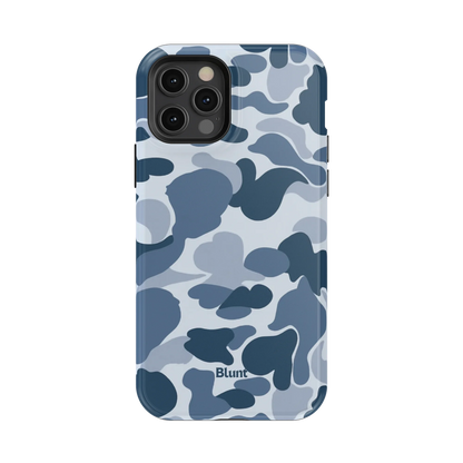 Bluish Camo iPhone Case