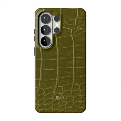 Olive Croc Samsung Case